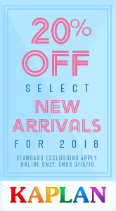 Kaplan - 20% Off Select New Arrivals.
