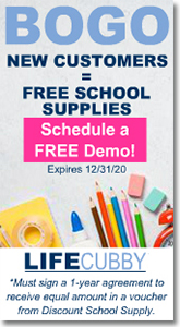 Life Cubby - BOGO New Customers - Free School Supplies.